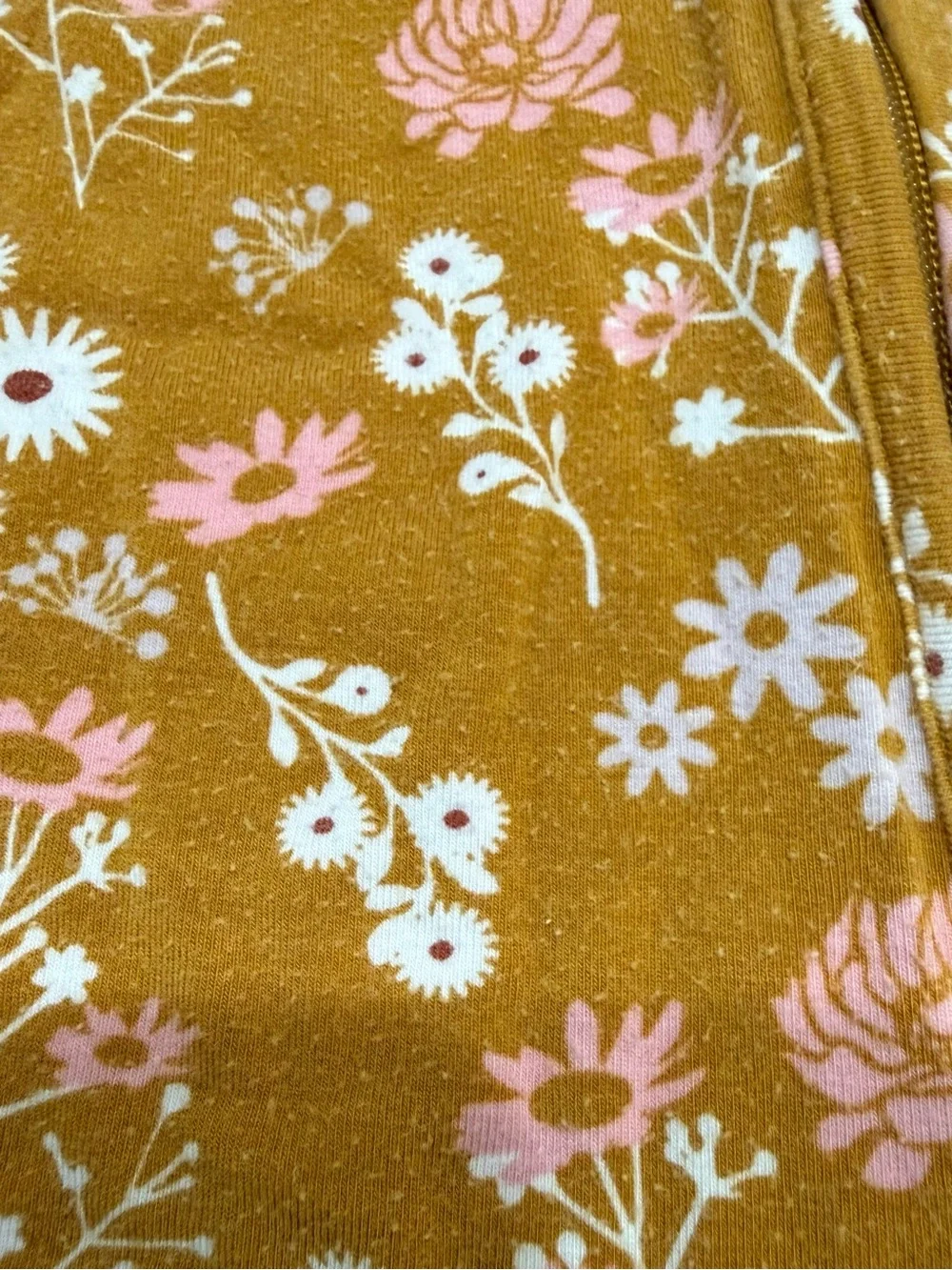 Emerson and Friends Floral Baby Bamboo Convertible Footie Romper 6-12 Months